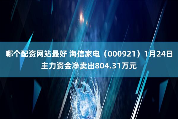 哪个配资网站最好 海信家电（000921）1月24日主力资金净卖出804.31万元